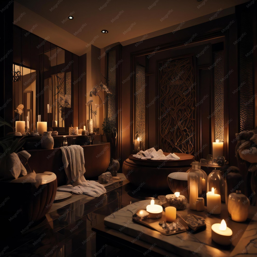 Wellness retreat interior